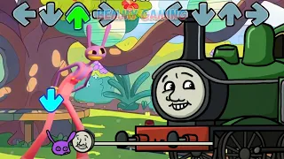 FNF NEW Amazing Digital Circus v3 vs Thomas and Friends Sings Can Can | Railway Funkin FNF Mods