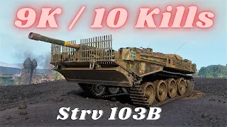 Strv 103B  9K Damage 10 Kills 1vs8  World of Tanks Gameplay (4K)