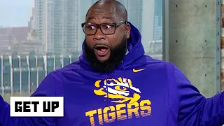 LSU alum Marcus Spears stunts in Tigers gear after beating Alabama | Get Up