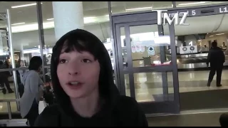 Finn Wolfhard talks about filming It The Movie for TMZ