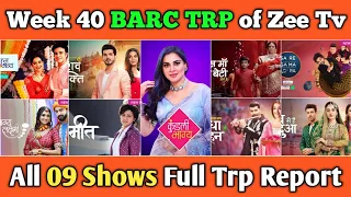 Zee Tv BARC TRP Report of Week 40 : All 09 Shows Full Trp Report