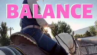 HOW TO STAY BALANCED IN THE SADDLE! (Barrel Racing)