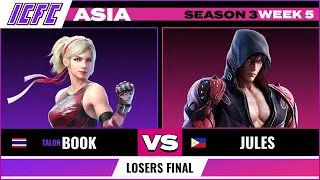 Book (Lidia) vs Jules (Jin) Losers Final ICFC TEKKEN ASIA: Season 3 Week 5