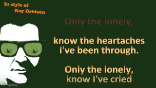 Roy Orbison  - Only the lonely - Instrumental