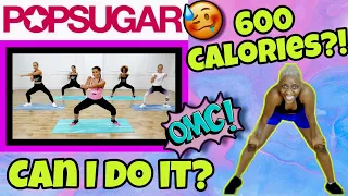 I TRIED A 600 CALORIE POPSUGAR FITNESS WORKOUT WITH JEANETTE JENKINS | HONEST REVIEW