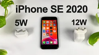 iPhone SE 2020 battery Charge Test 5W vs 12W | Teknoqs