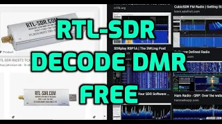 RTL-SDR USB Dongle - Decode DMR - 2022  Free