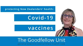 Goodfellow Unit Webinar: Covid-19 vaccines