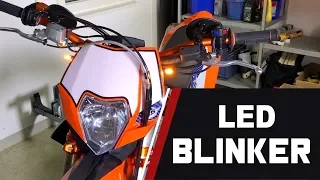 SD // Part 11 - LED Turn Signals // KTM 530 EXC SUPERMOTO BUILD