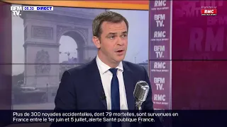 Olivier Véran face à Apolline de Malherbe sur RMC et BFMTV