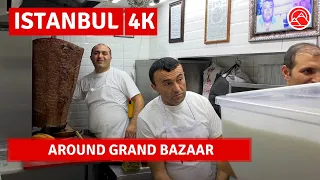 Today Around Grand Bazaar Istanbul 2023 Fatih District Walking Tour|4k 60fps