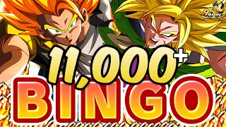 BINGO!!! 11,000+ STONES *CRACKED* BROLY GOGETA SUMMONS!!! (9YR Anniv.) | Dragon Ball Z Dokkan Battle