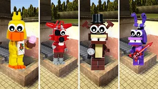 NEW ALL LEGO GLAMROCK ANIMATRONICS In Garry's Mod! Five Nights at Freddy's