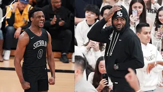 LeBron James Watches Bronny’s LAST High School Game 😳 | 4K