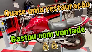 RESTAURAÇÃO YAMAHA FAZER,QUASE 6MIL REAIS GASTOS NESSE TRAMPO😱