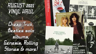 AUGUST 2021 VINYL HAUL - Cheap Trick, Beatles solo albums, Genesis, Rolling Stones & more!