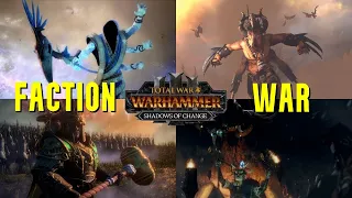 4 Player FACTION WAR | Tzeentch, Cathay, Kislev & Beastmen | Total War Warhammer 3 Multiplayer