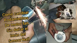 COMO CAMBIAR RODAMIENTOS O ROBINETES DE MOTOR FAN DE AIRE SPLIT HAIER