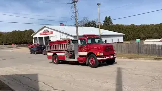 Wilton Wisconsin Volunteer Fire department responding