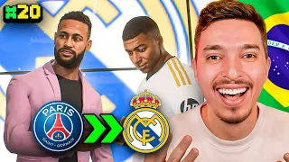 NEYMAR IL CONVINGE PE MBAPPE SA SEMNEZE CU REAL MADRID !!! CARIERA CU NEYMAR #20 / EA FC 24