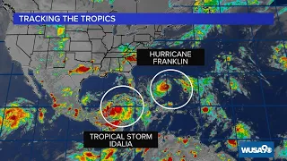 Tracking the Tropics: What to know about Tropical Storm Idalia, Hurricane Franklin