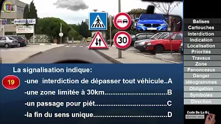 Nouveaux examen 👍 2023🕗 @CodeDeLaRouteEnFrance  🇫🇷 Sérié #4 Q 01 à 40 Panneaux de signalisation