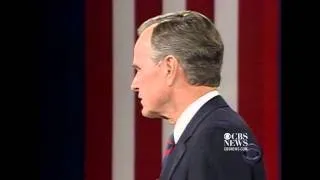 Famous debate moment: Bush, Sr. checks his watch in 1992