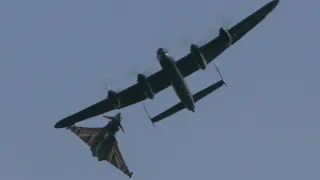 Typhoon & Lancaster joint display - Midlands Air Festival 2023