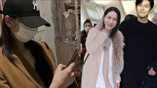 Son YeJin spotted wearing Maternity dress in public! Hyun Bin protecting His Pregnant wife!