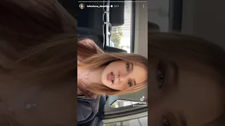 Daneliya Tuleshova on her Instagram story - October 27, 2022