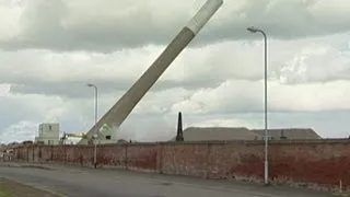 Demolition footage: Eight-year-old boy blows up chimney