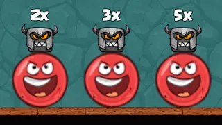 RED BALL 4: TARAN BOX ALL LEVELS with '2x vs 3x vs 5x' INTO THE CAVES Speed Run Gameplay VOLUME 5
