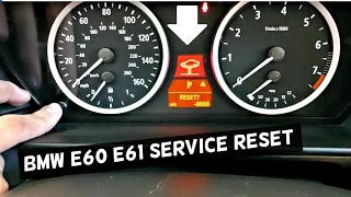 BMW E60 61 HOW TO RESET SERVICE  BRAKE SERVICE, OIL SERVICE RESET