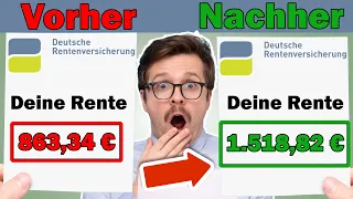 2 LEGALE Tricks die Rente ENORM zu erhöhen💥(Kennt fast NIEMAND)🤯