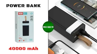 Лучший Power Bank с быстрой зарядкой и светильником 40000 mah XO-PR130 полный обзор!