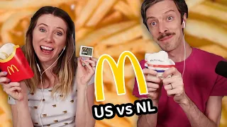 A Dutch McDonald's Mukbang 🇳🇱 (americans trying international McDonald's food)