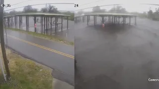 Louisiana fire station before and after Hurricane Ida: RAW VIDEO