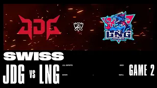 JDG vs. LNG - Game 2 | Swiss Stage | 2023 Worlds | JDG Intel Esports Club vs LNG Esports (2023)