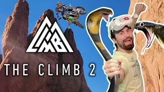 Гора впечатлений! Разозлил змей, но успел на шоу на вершине горы! The Climb 2 VR