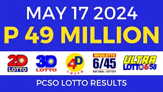 Lotto Result Today 9pm May 17 2024 | Complete Details