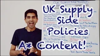 UK Economy - Supply Side Policies - A* Knowledge for Exams!!!