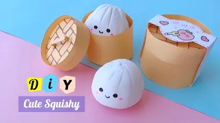 Making clay with Dumpling meat bun Squishy 🥟 | TikTok Hot Item! Squishy | Dumpling Slime | meat bun