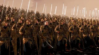 Saurons Mordor Orcs Vs Elronds Elves | 19,000 Unit Lord of the Rings Cinematic battle