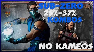 MK1 Sub-Zero 25%-37% Combos (No Kameo)