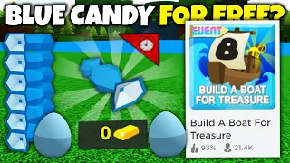 FREE BLUE CANDY ITEM GLITCH!! (Must see) | Build a boat for Treasure ROBLOX