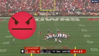 NFL Cincinatti Bengals Vs Cleveland Browns Week 1 Reaction THIS IS A SH*TTY GAME! WTF BENGALS!