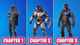 Evolution of Secret Skins in Fortnite! (Chapter 1 - Chapter 3)