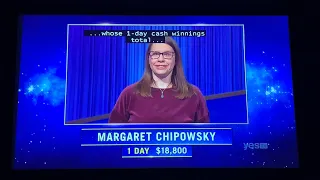 Jeopardy, intro - Margaret Chipowsky Day 2 (3/22/22)