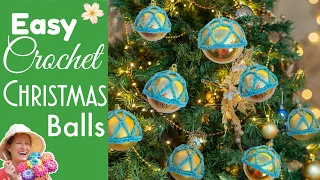 EASY Crochet Christmas Bauble Skirt Ornament