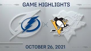 NHL Highlights | Lightning vs. Penguins - Oct. 26, 2021